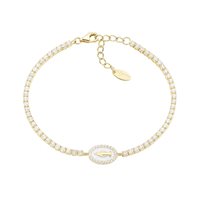 Bracciale Amen Donna Miracolosa in Argento Zirconia BTMISMGBZ16 - BTMISMGBZ16